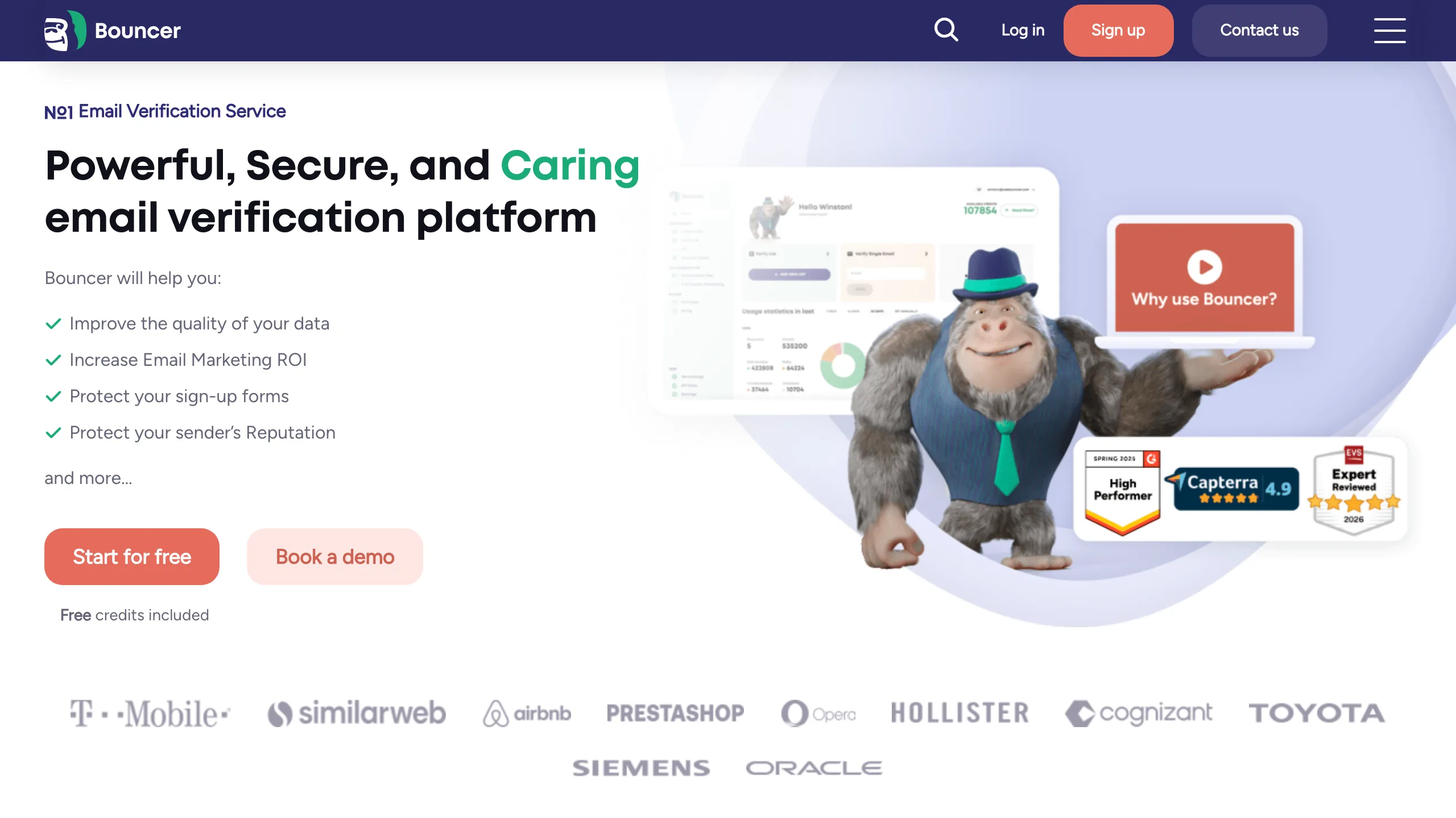 Bouncer homepage
