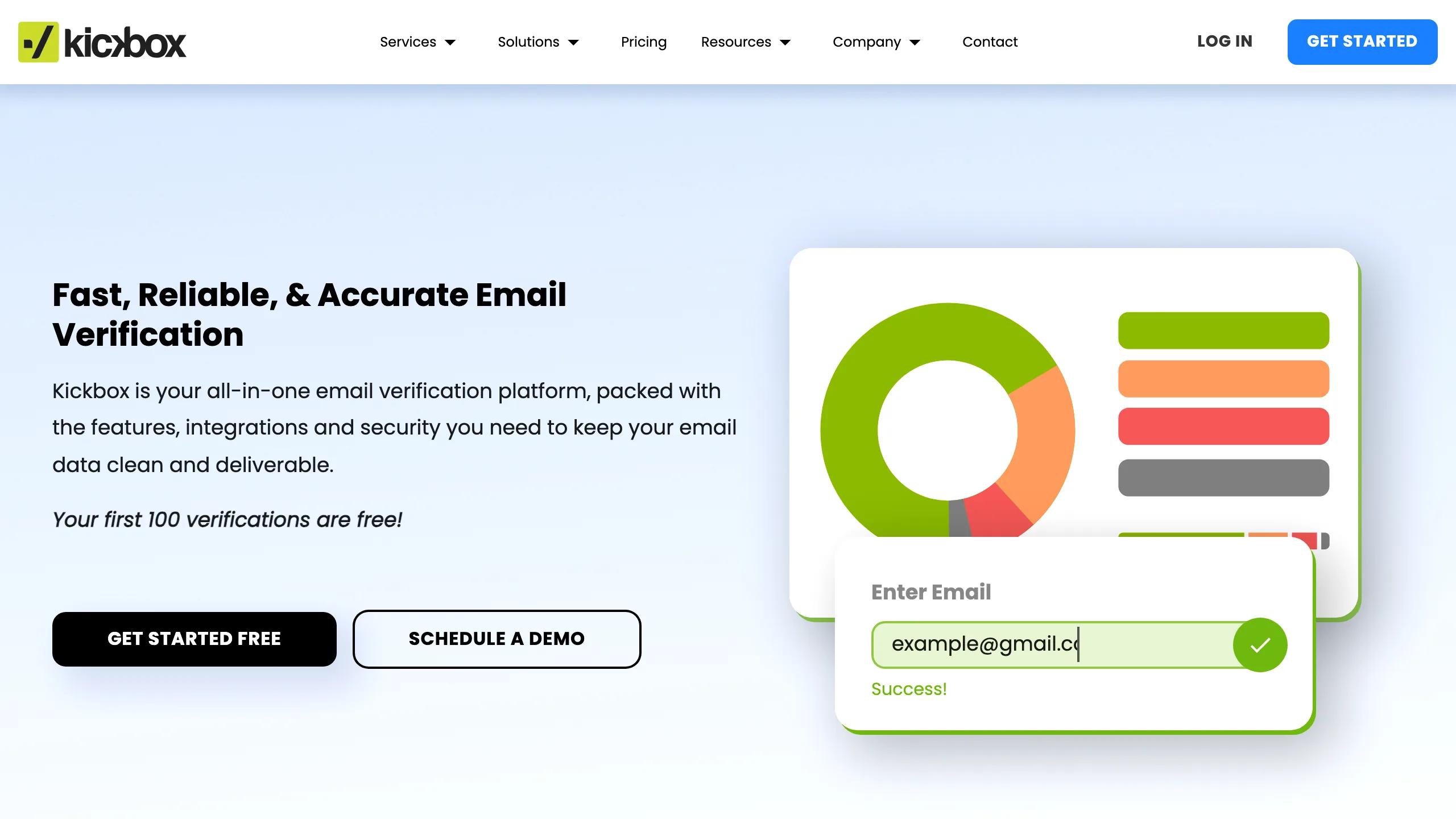 Kickbox homepage