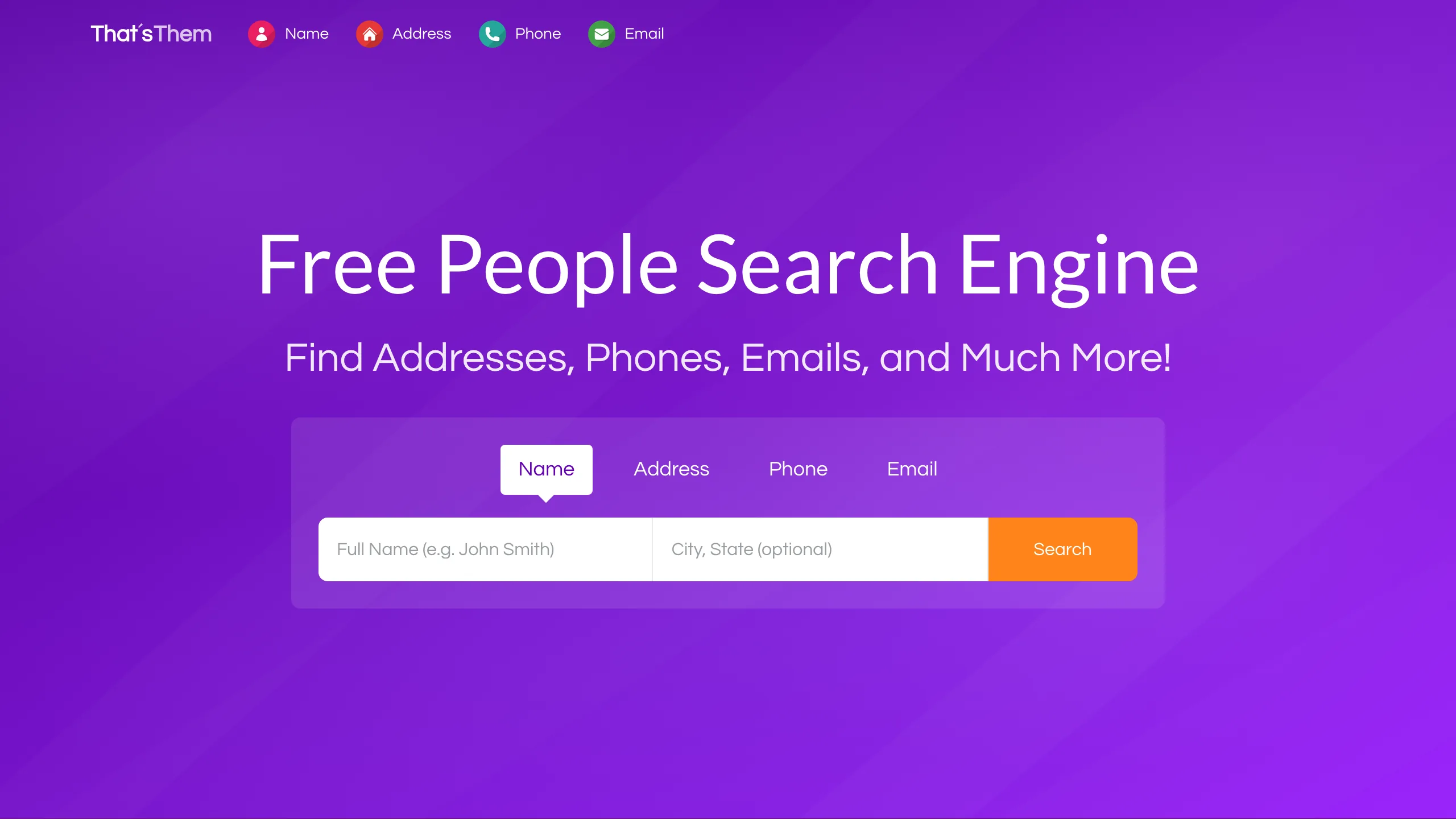 ThatsThem homepage